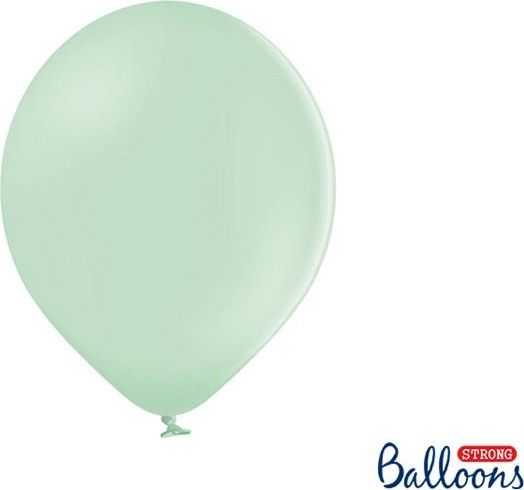 PartyDeco Stiprūs balionai Pistacijų žalia 30 cm, 50vnt