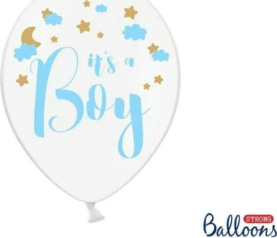 Party Deco Balionai Its a boy" 30cm 6 vnt