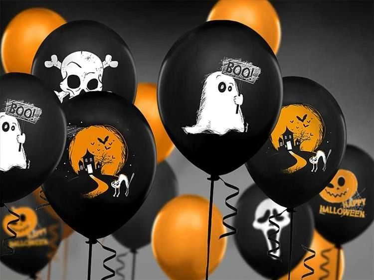 Party Deco Balionai "Vaiduokliukai" (6vnt)