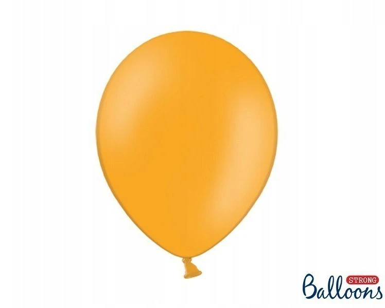 PartyDeco Stiprūs balionai Mandarinų oranžinė 30 cm, 50vnt
