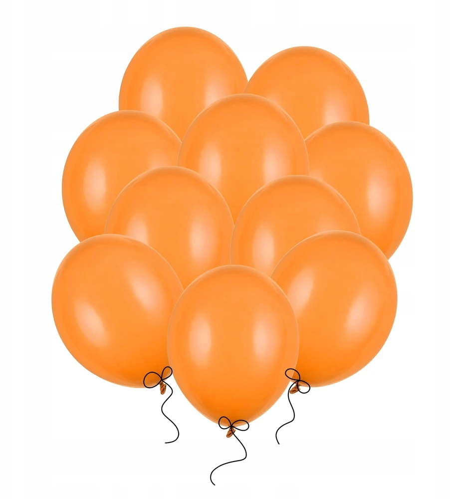 PartyDeco Stiprūs balionai Mandarinų oranžinė 30 cm, 50vnt