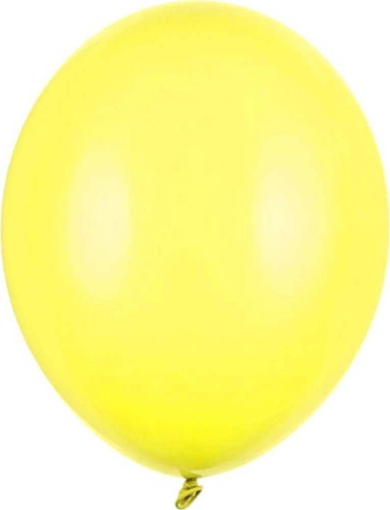PartyDeco Stiprūs balionai Citrininiai 30 cm, 50vnt