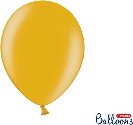 PartyDeco Balionai stiprūs 30cm 10 vnt auksiniai