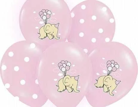 Party Deco Balionai "Drambliukas" rožiniai 30cm 6 vnt