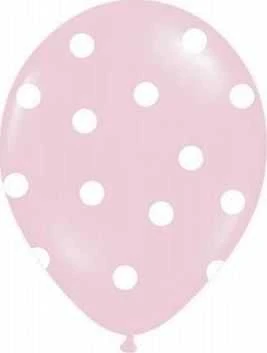 Party Deco Balionai "Drambliukas" rožiniai 30cm 6 vnt