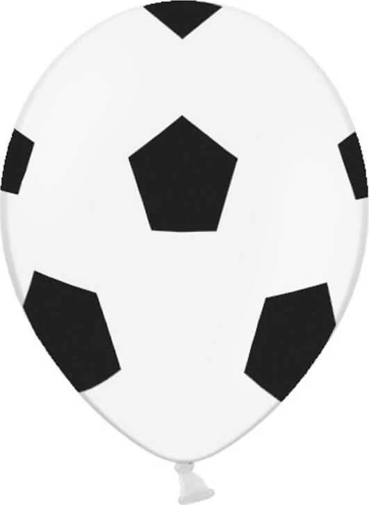 PartyDeco Balionai "Futbolas" 30cm 6 vnt