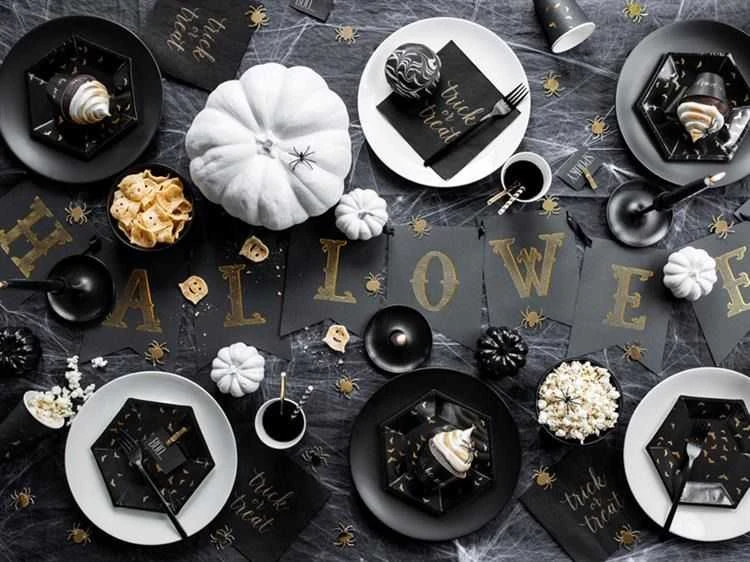 Party Deco PartyDeco Girlianda juoda Halloween'as, 20x175