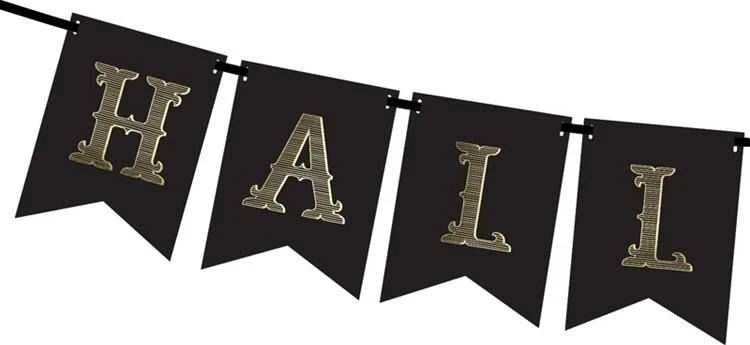 Party Deco PartyDeco Girlianda juoda Halloween'as, 20x175