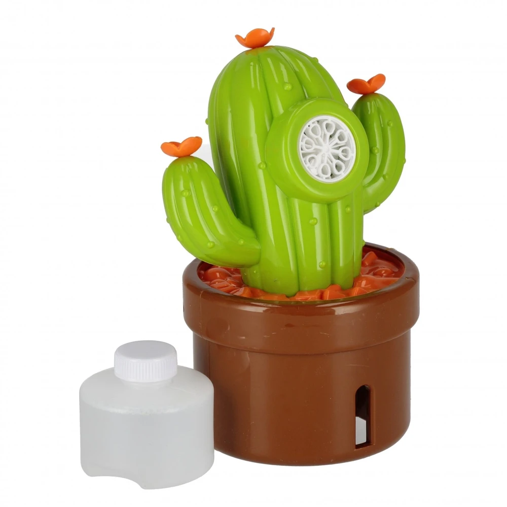 Party Deco MUILO BURBULŲ MAŠINĖLIS B/O 80ML KAKTUSAS 14X22X11 36/72