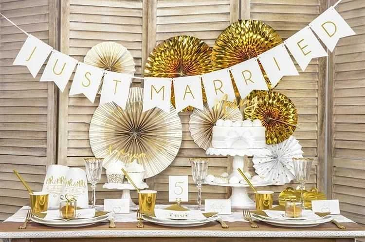Party Deco Dovanų dėžutės auksinės 10 vnt 6*6*5,5cm