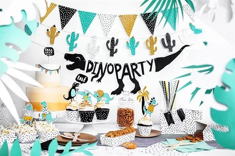 Party Deco PartyDeco GRL40, Juosta, Popierius, Juoda, Vakarams, Sieninis, 900 mm