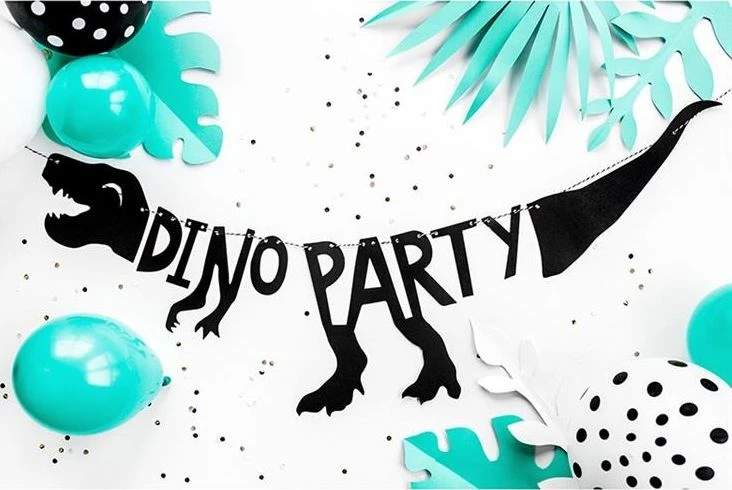 Party Deco PartyDeco GRL40, Juosta, Popierius, Juoda, Vakarams, Sieninis, 900 mm