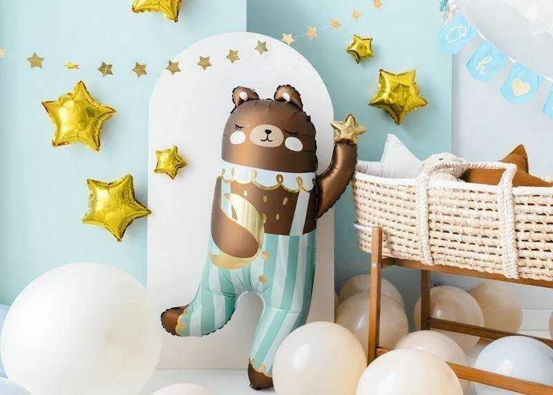Party Deco Folinis balionas "Meškiukas" 55*90cm