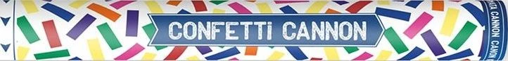Party Deco Konfeti patranka įvairių spalvų 60cm 1 vnt