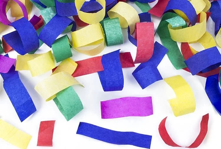 Party Deco Konfeti patranka įvairių spalvų 60cm 1 vnt