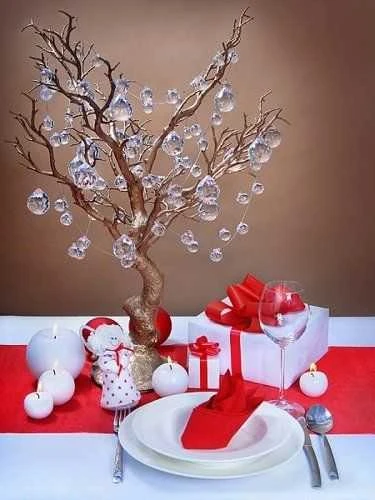 Party Deco Kristaliniai pakabinami rutuliukai 32*34mm 5 vnt