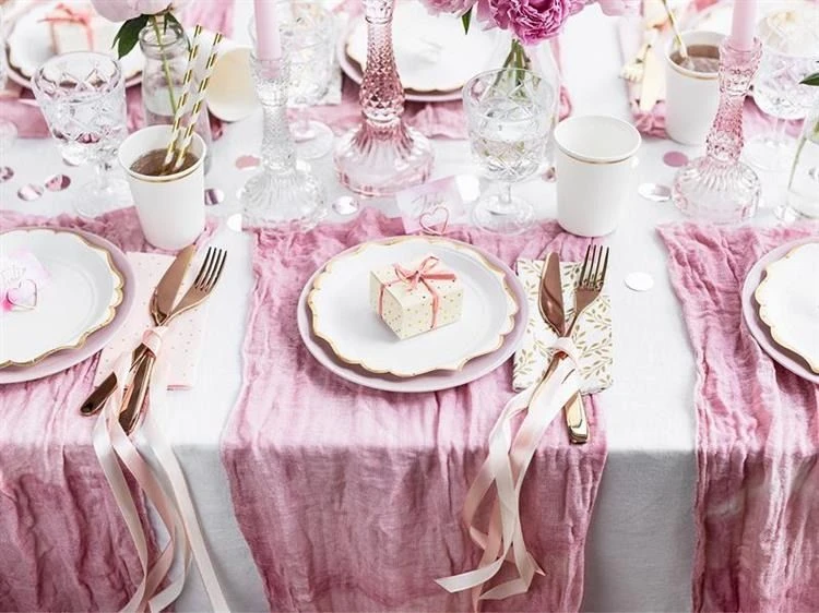Party Deco Popierinės lėkštutės baltos 6vnt