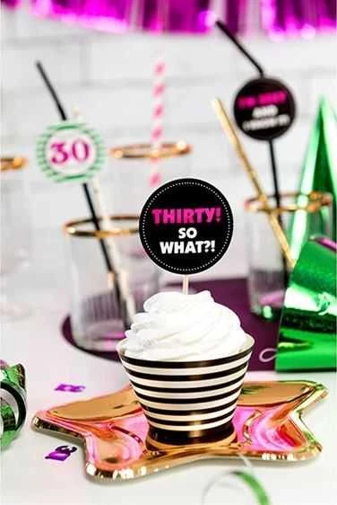 Party Deco Popierinės lėkštutės "Žvaigždė" auksinės 6vnt 18cm