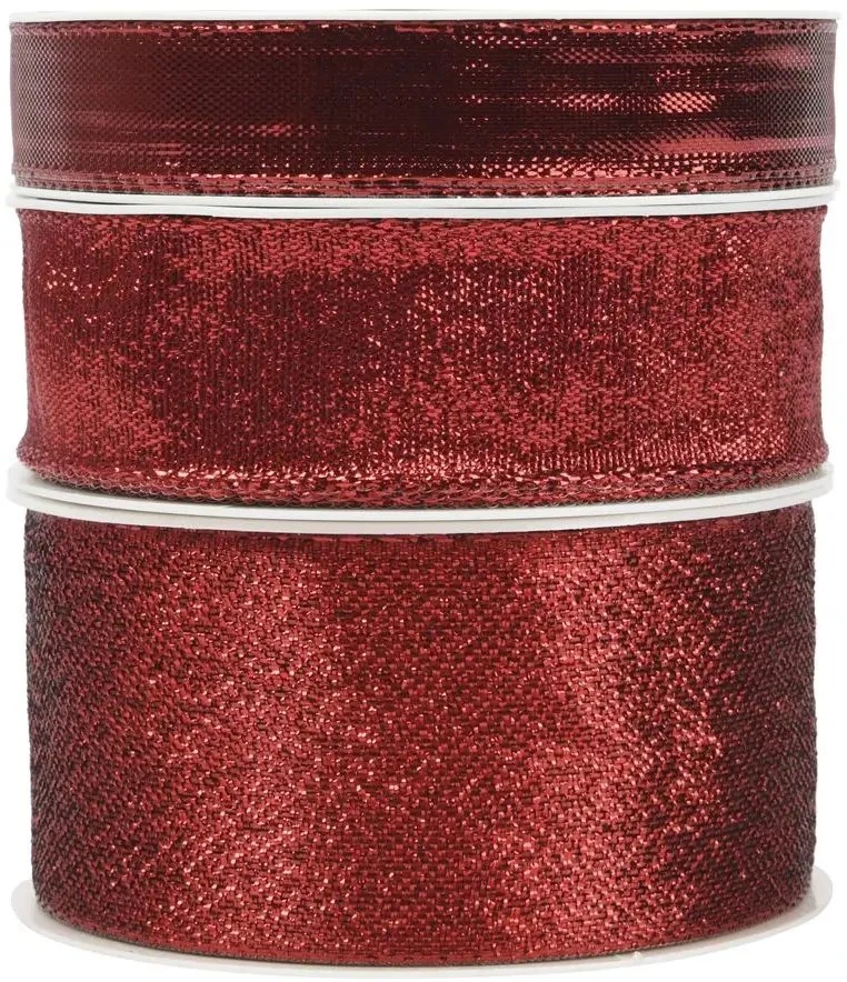 Nežinomas Gift wrapping tape Decoris Glitter. red