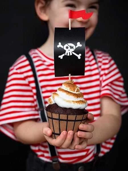 Party Deco Rinkinys do muffinek Piraci, mix, 6 vnt. universalus
