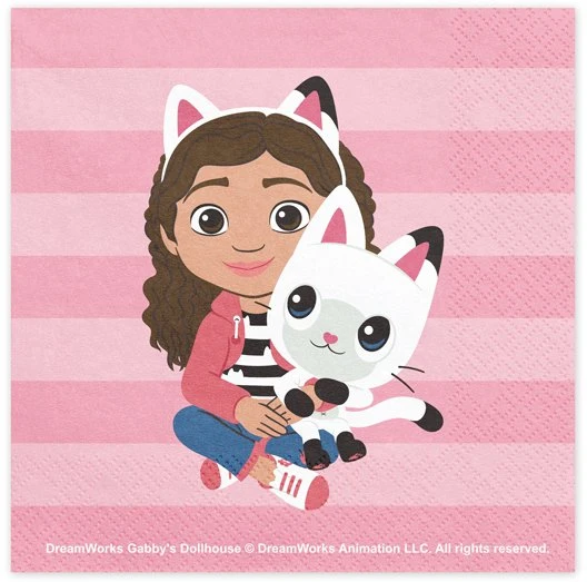 Party Deco PartyDeco Gabi katės namelio servetėlės 33x33 mišinio A20 99265