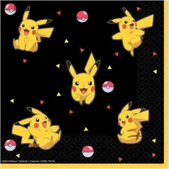 Party Deco Riethmuller Europe Vakarėlių dekoro „Pokemon“ servetėlės, 33 cm