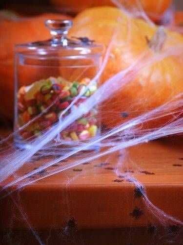 Party Deco Voratinklis „Halloween“, baltas, 60 g