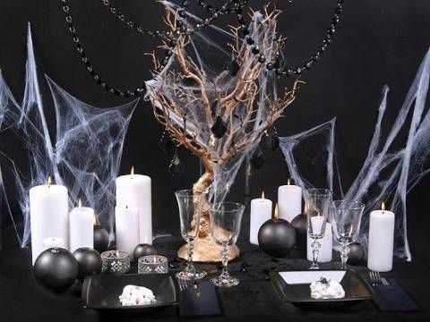 Party Deco Voratinklis „Halloween“, baltas, 60 g
