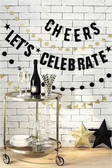 Party Deco Popieriniai šiaudeliai balta-juoda