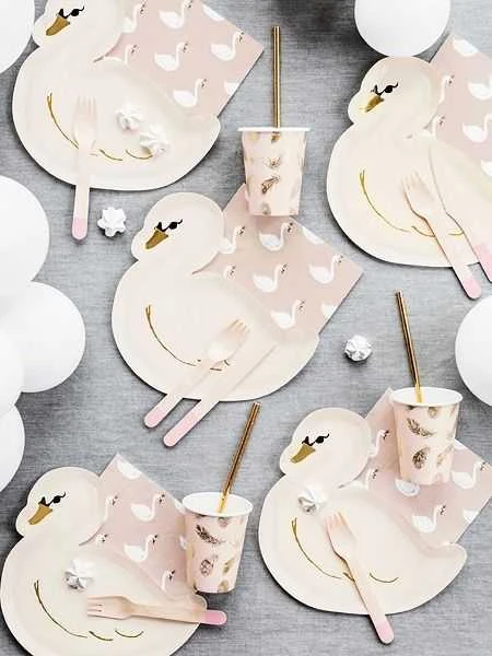 Party Deco Mediniai įrankiai komplektas rausvi 16cm po 6 vnt