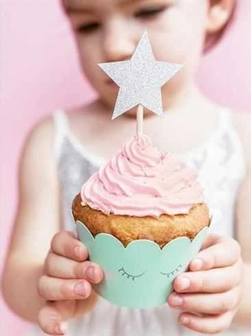 Party Deco Topper Stars, 11,5 cm, 6 vnt. universalus
