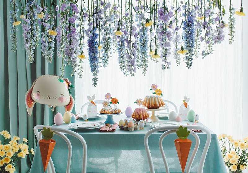 Party Deco PartyDeco Keksiukų ar torto papuošimai Gėlės, 13 cm