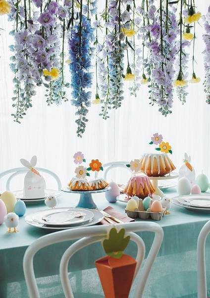 Party Deco PartyDeco Keksiukų ar torto papuošimai Gėlės, 13 cm