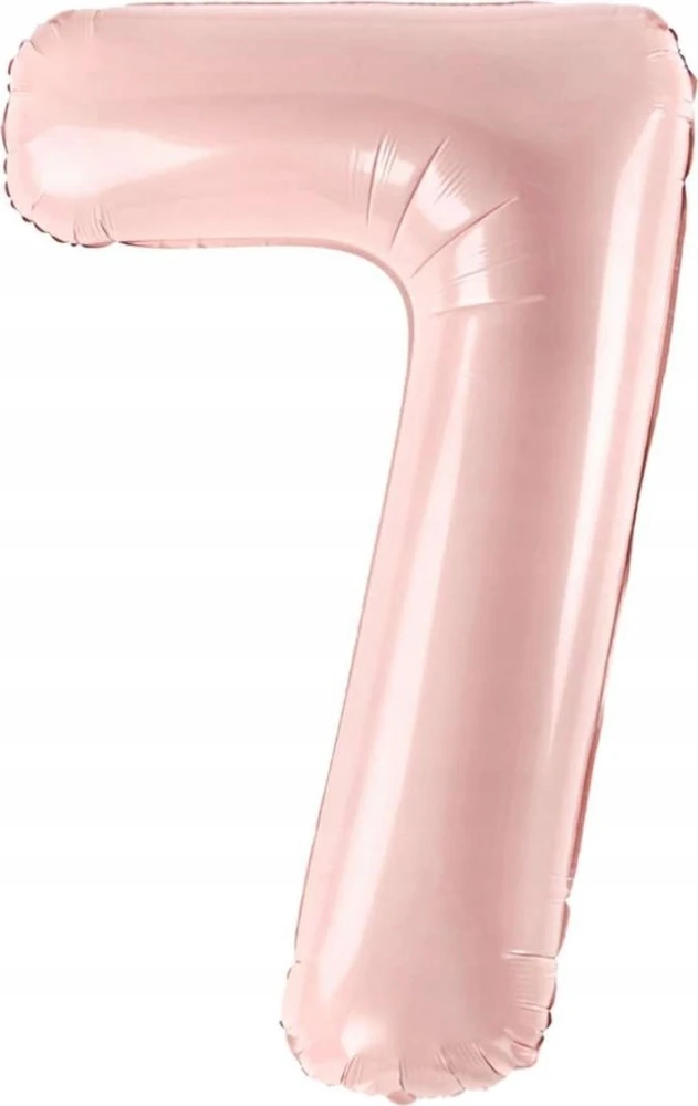 PartyDeco Balionas folinis skaičius 7 rausvas 72cm