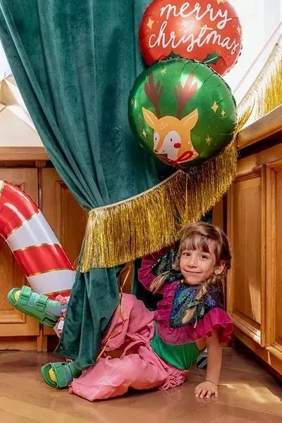 Party Deco PartyDeco Folinis balionas Merry Christmas