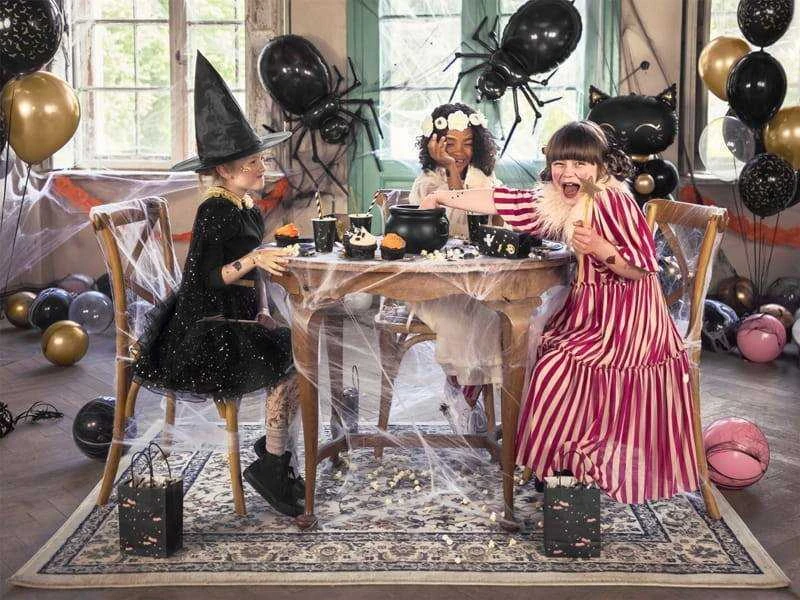 PartyDeco Forminis folinis balionas "Juodas voras" (60x101cm)
