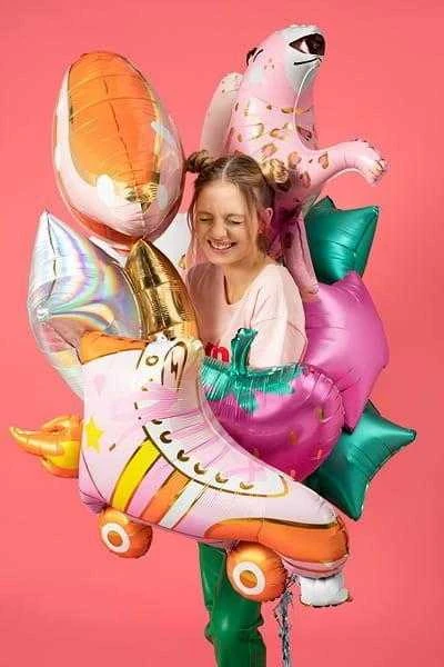PartyDeco Folinis balionas "Riedutis" 74x51cm