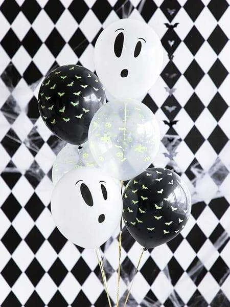 PartyDeco Premium balionai "Booooo" (3vnt)