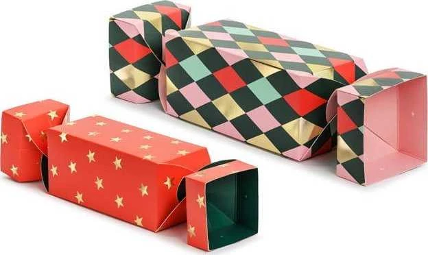 PartyDeco Dovanų dėžutės "Saldainis" 2 vnt 7*37cm ir 9*47cm