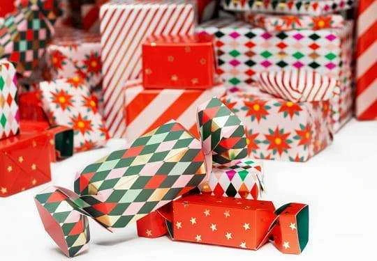 PartyDeco Dovanų dėžutės "Saldainis" 2 vnt 7*37cm ir 9*47cm