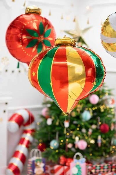 Party Deco Folinis balionas "Kalėdinis žaisliukas" 51&49cm
