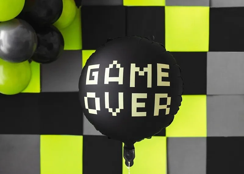 Party Deco Folinis balionas "Game over" 45cm