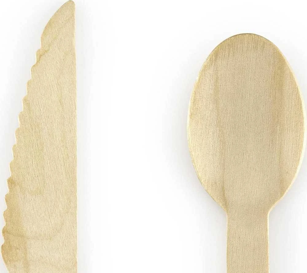 Party Deco Mediniai įrankiai komplektas mėlyni 16cm po 6 vnt