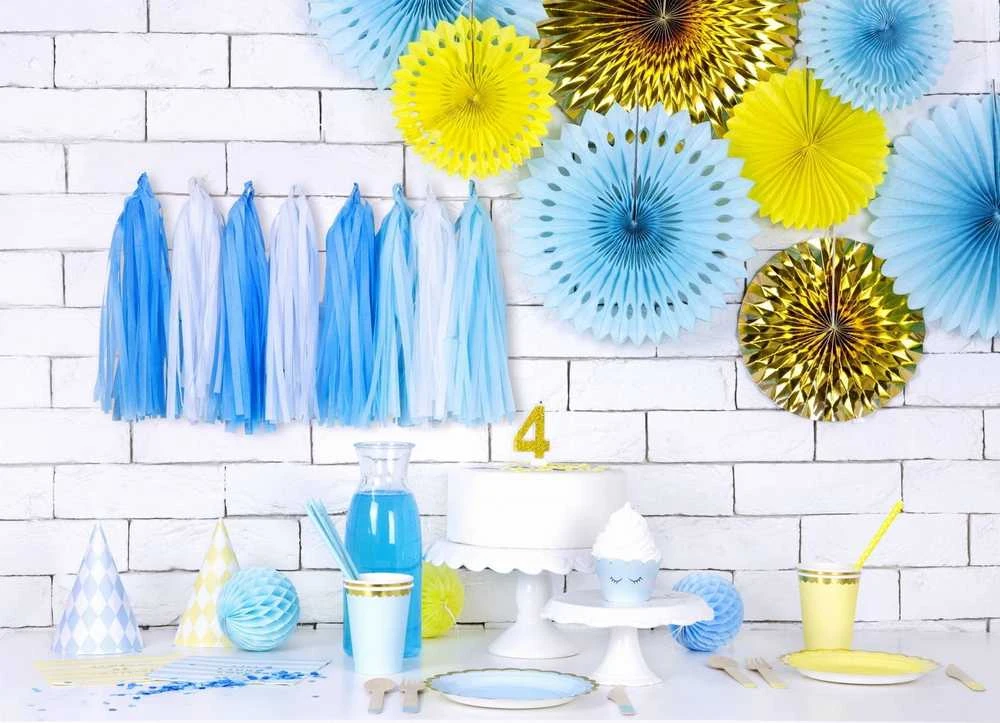 Party Deco Mediniai įrankiai komplektas mėlyni 16cm po 6 vnt