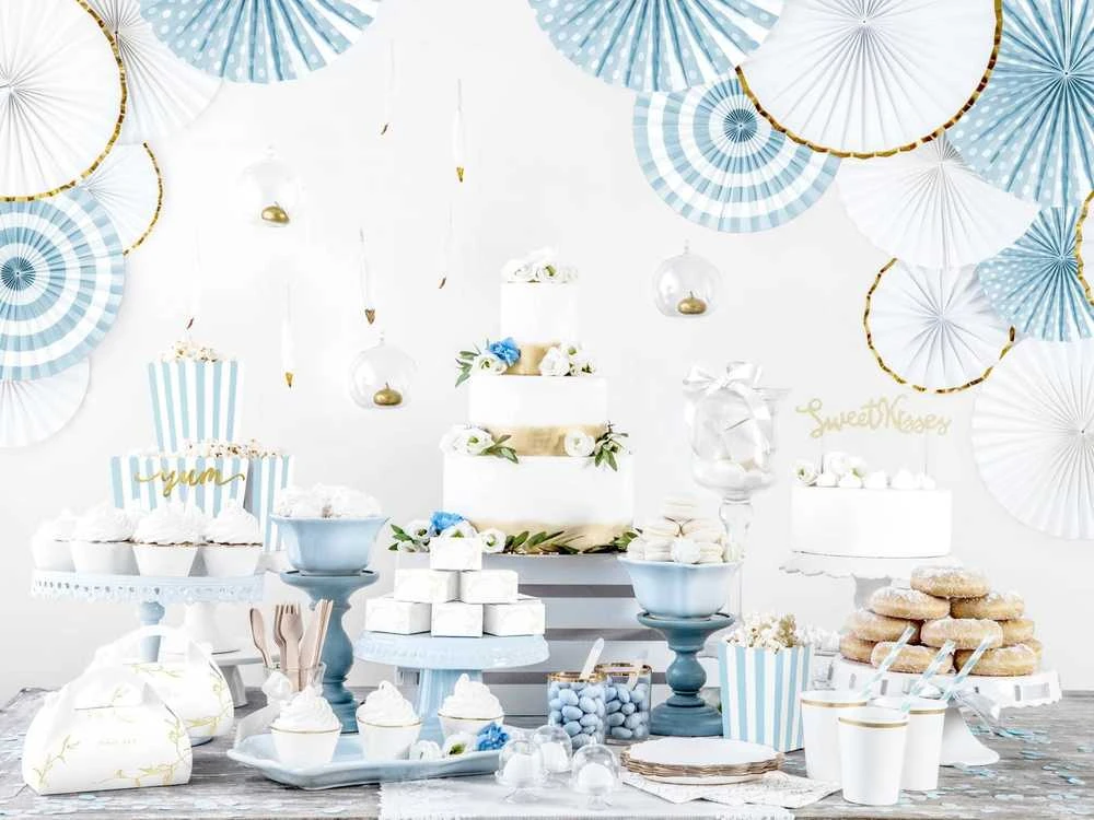 Party Deco Mediniai įrankiai komplektas mėlyni 16cm po 6 vnt