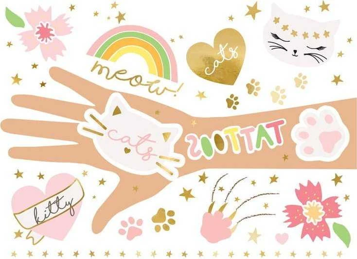 Party Deco Tattoo rinkinukas 12 vnt