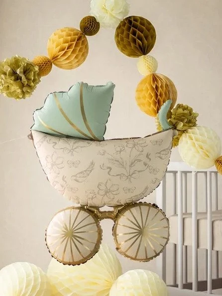 Partypal PartyDeco Balon fol.Vežimėlis 67x96cm mix FB292 90804