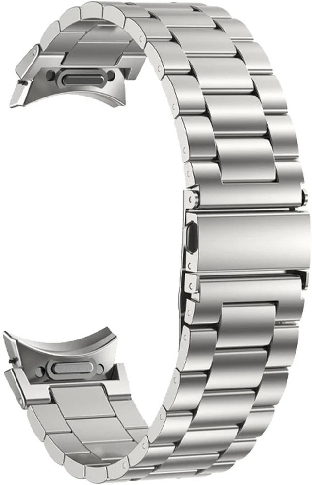 Puro METAL Stainless Steel apyrankė skirta Samsung Galaxy Watch 4 / 4 Classic / 5 / 5 Pro / 6 / 6 Classic - sidabro spalvos
