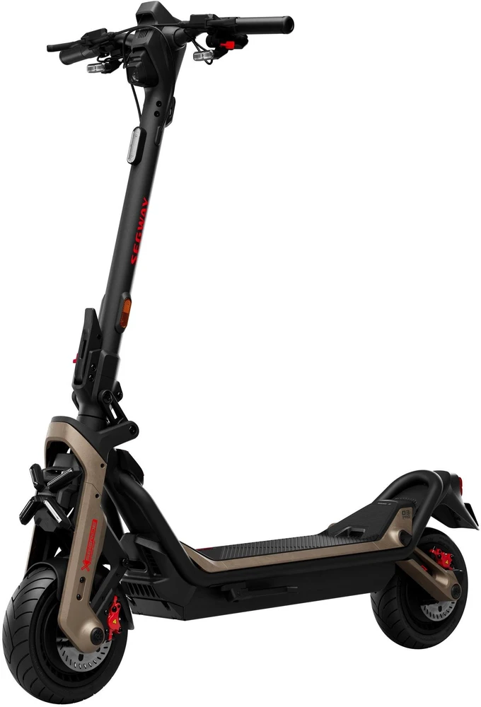 Segway | Superscooter GT3 Pro | Elektrinis paspirtukas | Maks. 2 x 3500 W | Iki 80 km/h | 11" | Juodas ir auksas