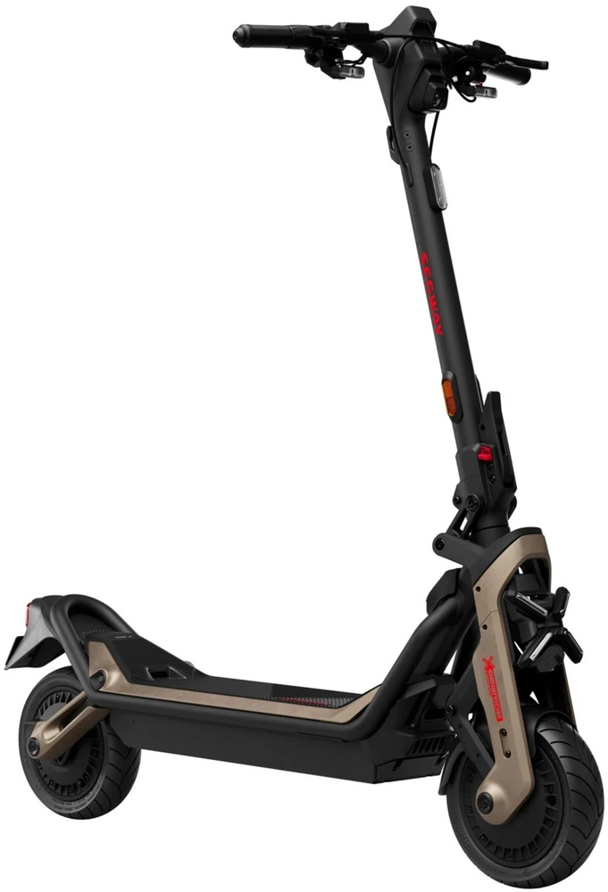 Segway | Superscooter GT3 Pro | Elektrinis paspirtukas | Maks. 2 x 3500 W | Iki 80 km/h | 11" | Juodas ir auksas